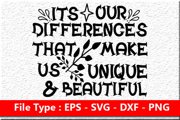 Review: Autism Quote Design – Its Our Differences